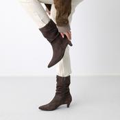 Paul Green - 8328 Brown Slouch Kitten Heel Boot