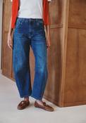 Anna - 7102 Denim Cropped Barrel Jeans image
