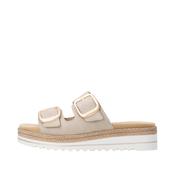 Remonte - D0Q66 Beige Buckle Slide