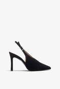 Unisa - Tabar Black Suede Slingback
