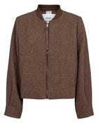 Numph - 707594 Brown Check Bomber image