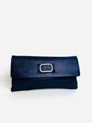 Le Babe - Bomilly Navy Diamonte Clutch image