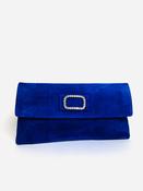 Le Babe - Bomilly Blue Diamonte Clutch