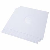 25 Pack of 12" White Poly-Lined Vinyl Protective Inner Sleeves