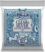 Ernie Ball - Clear &amp;amp; Silver Normal Tension Nylon String Set For Classical Guitar