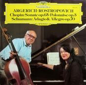 Argerich -Rostropovich - Chopin / Schumann -  Sonate Op. 65 · Polonaise Op. 3 / Adagio &amp; Allegro Op. 70  (Germany ) image