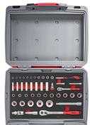 TengTools Service case with 1/4" and 1/2" socket set