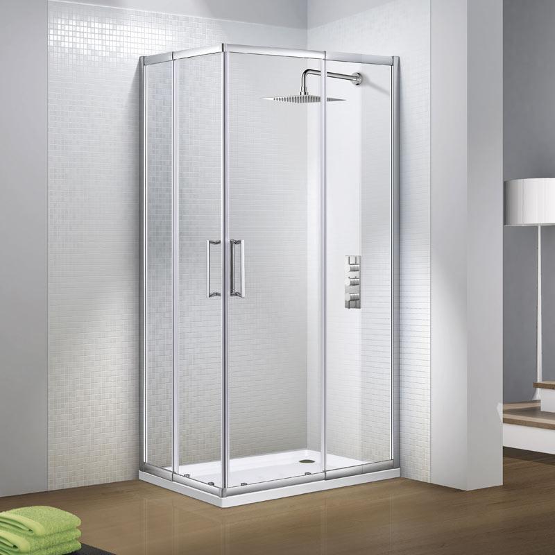 Slimline Capella Offset Corner Entry Shower Enclosure in Sligo