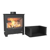 Henley Severn 8kW Multi-Fuel stove with logstore image