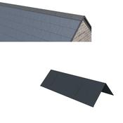 Aluminium Ridge Cap - Black, 135° Degree Angle