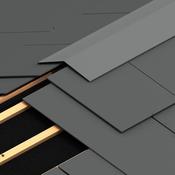Aluminium Ridge Cap - Blue / Black, 120° Degree Angle