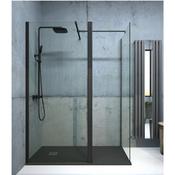 Aspect Black Wetroom Shower Panel - 1400mm
