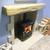 Arizona Oak Effect Fireplace Beam-Light-Oak-1375mm (150mm x 150mm)
