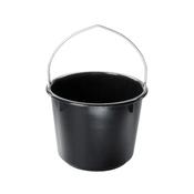 Black heavy duty 20L industrial mortar bucket