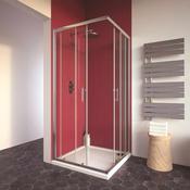 City Plus Corner Entry Shower Enclosure - 760x760x1900