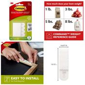 Command Picture Hanging Strips | White