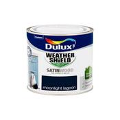 Dulux Satinwood Exterior Paint for wood &amp; metal - Moonlight Lagoon, 750ml image