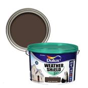 Dulux Weathershield Exterior Paint - Bitter Chocolate, 10 Litres image