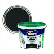 Dulux Weathershield Exterior Paint - Black, 5 Litres image