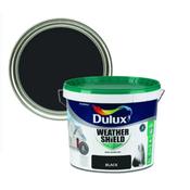 Dulux Weathershield Exterior Paint - Black, 2.5 Litres image