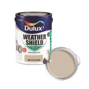 Dulux Weathershield Exterior Paint-Brittas Sand-5 Litres image