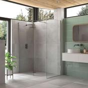 Flair AYO Wetroom Panel - Silver, 300mm