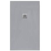 Gemstone Rectangular Slate Shower Tray Square Waste - Flint Grey, 1400 x 800mm