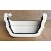 Krown Ogee Gutter White External Stopend image