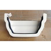 Krown Ogee Gutter White External Stopend image