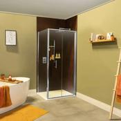 Merlyn 6 Series Sleek Bifold Shower Door-Chrome-1000mm