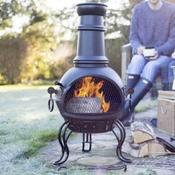 Chiminea with BBQ Grill image