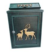 Post Letter Box - Gold Stag image