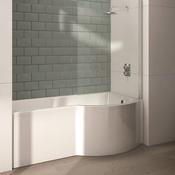 P Shape Bath &amp; Panel - Right