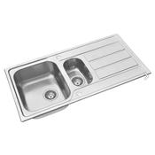 Pyramis Athena Stainless Steel Kitchen Sink - Bowl and 1/2 Sink image