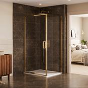Merlyn 6 Series Sleek Side Panel - Brushed Brass, 900mm