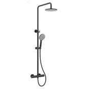 Strata Thermostatic showers-Matt Black-Round image
