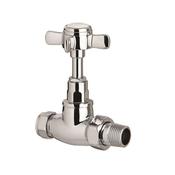 Pair Traditional Straight Radiator Valves image