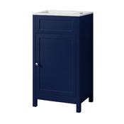 Turin 46cm Cloakroom Unit &amp; Ceramic Basin - Sapphire Blue
