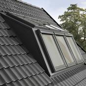 VELUX Dormer Solution Kit - Three columns MK06 (78cm x 118cm) EBW MK06 2032BK