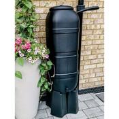 Water Butt Set 100 litre - Slimline includes tap &amp; downpipe filler kit