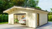 Bespoke Garage Log Cabin 5.9m x 5.9m | MyCabin.ie Ireland image