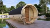 Barrel sauna XL (6m) - Log Cabins &amp; Homes -MyCabin.ie image