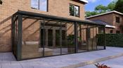 Aluminium Fully Glazed Veranda 7m x 3m - Log Cabins &amp; Homes -MyCabin.ie