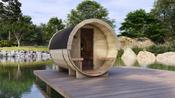 Barrel sauna S (2.5m) - Log Cabins &amp; Homes -MyCabin.ie image