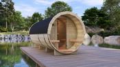 Barrel sauna L (4m) - Log Cabins &amp; Homes -MyCabin.ie image