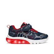 Geox Ciberdron Spider Boys Runner - Navy/Red