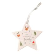 Our First Christmas as A Family Star Hanger Tree Decoration image