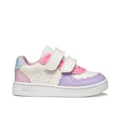 Geox Eclyper Baby Girls Runner - Optic White/Lt Lilac
