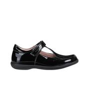 Geox J Naimara T Bar Girls School Shoe - Black Patent image