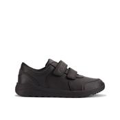 Clark's Daze Step 2 K Boys School Shoes - Black Leather
